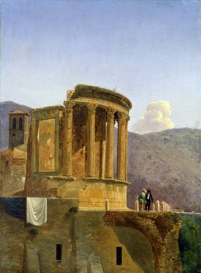 The Temple of Vesta at Tivoli by Antoine Fèlix Boisselier